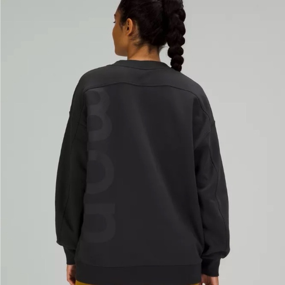 LULULemon oversized spell out Crewneck Sweatshirt - Picture 2 of 4